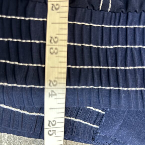 Drapers & Damons Womens Jacket Size M Blue White Nautical Stripe Fisherman Core - Picture 7 of 7